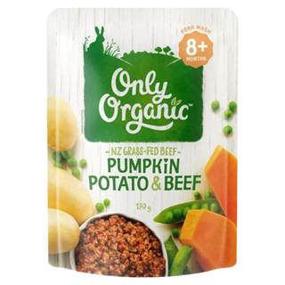 Puré de carne de res orgánico onlyorganic olly