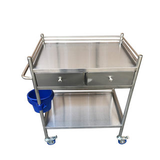 Thickened stainless steel medical treatment cart medical equipment