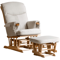 Genji Wood Language Solid Wood Rocking Chair Modern Simple Balcony Nordic Recliner Small Apartment Living Room Lazy Sofa Chair