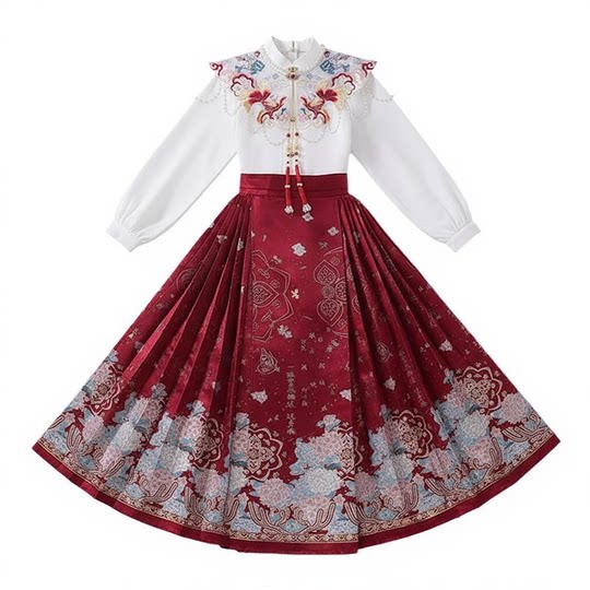 Children's horse-faced skirt, ancient style suit, Tang suit, 2025 new style, little girl, Chinese style Hanfu, middle and older children's spring and autumn style