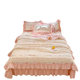 French large lace puff cotton bed cover summer quilt four-piece bed cover summer quilt four-piece princess style air-conditioned quilt