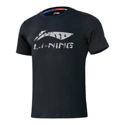 Li Ning short-sleeved T-shirt men's 2024 new summer pure cotton sports round neck half-sleeved loose couple casual cultural shirt