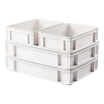 Industrial style plastic desktop storage box