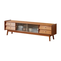 TV cabinet modern simple all solid wood small apartment Nordic living room home new TV cabinet side cabinet combination cabinet