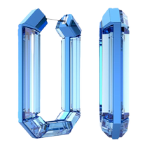 (520 gift) Swarovski Lucent large hoop earrings earrings exaggerated earrings light luxury niche