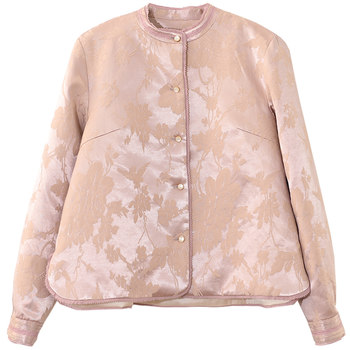 Gesgoo new chinese pink short cotton jacket Gesgoo new chinese pink short cotton jacket