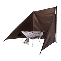 Logos OUTDOOR CAMPING WIND-PROOF WALL WINTER BARBECUE WINDPROOF SCREEN BONFIRE WILD COOKING SURROUNDING CLOTH WIND SHIELD FOLDING GUSTS