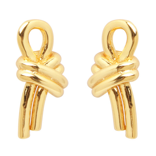 耳边风 绳结系列 简约精致趣味打结小众设计日常通勤百搭耳钉