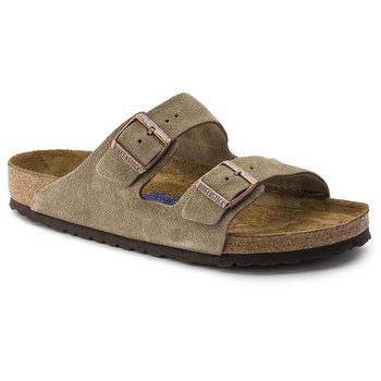 BIRKENSTOCK Birkenstock ເກີບແຕະ cork ສໍາລັບຜູ້ຊາຍແລະແມ່ຍິງ, suede soft-soled slippers Arizona series