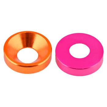 M2-8 color aluminum alloy countersunk gasket 2.5/3/4/5/6 screw diy model decorative round metal washer