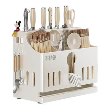 Wall-mounted spoon bucket and chopstick cage countertop