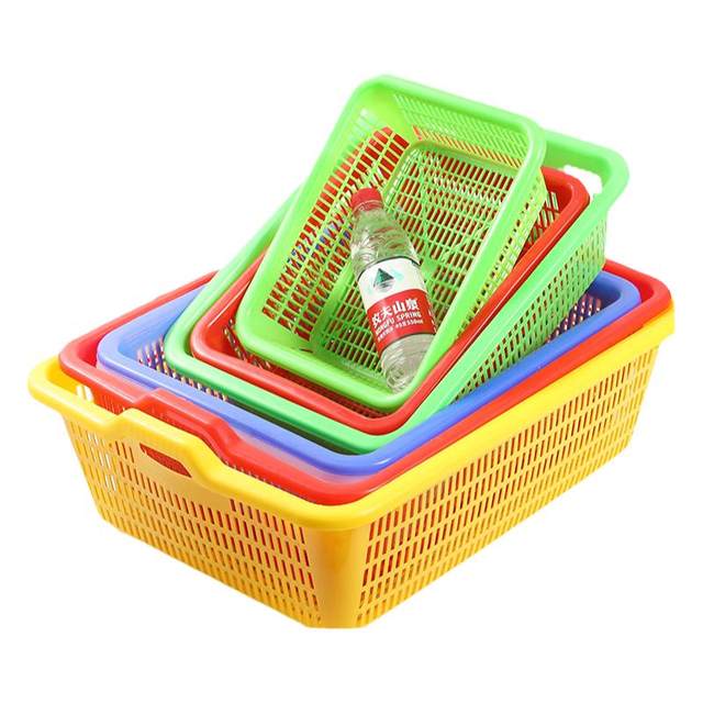 Commercial large-sized drainage and washing basket for kitchen storage