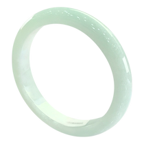 (Self-operated) Qianyu Pickup Burmese natural A-grade jade ice-moistened light color refreshing delicate delicate and narrow jade bracelet