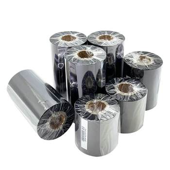 Wax-based mixed-base full-resin label paper printing ribbon