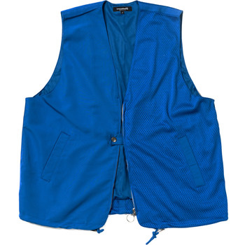 SUPERTOFU (SPTF) 19SS ກາງແຈ້ງ retro workwear ວັດສະດຸ spliced ​​​​sleeveless vest vest