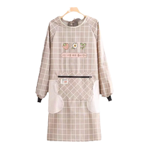 New kitchen Cooking Apron Lady waterproof and greaseproof Home Erasable Hood clothes hanging neck Adult workwear surrounding pocket