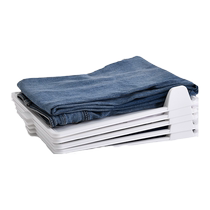 Planche pliante de rangement pour vêtements artefact de garde-robe organisateur de T-shirt à manches courtes chemise et pantalon support de rangement pour vêtements pliés classification