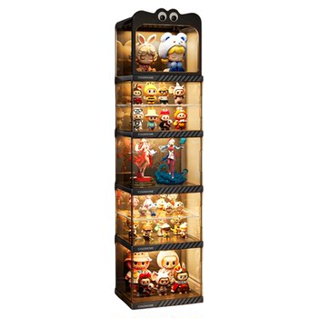 Cute roof figure display cabinet transparent