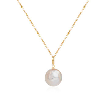 Amber loli baroque pearl necklace