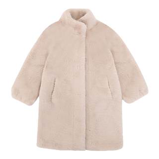 Autumn and winter new girls fur coat children's korean style imitation mink fur all-in-one little girl fur coat long