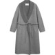 Broad-bordered slant pocket woolen coat autumn and winter new artistic mid-length coat for women DDQ4AD5530