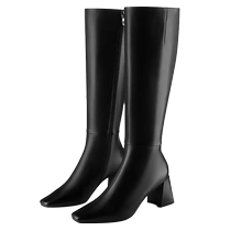 Meiyangs same style 73hours long leg special effect winter new high-heeled French style slimming high boots long boots for women