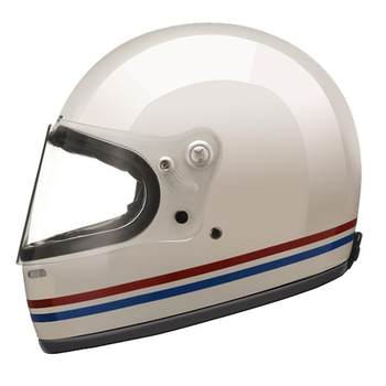 Retro four-season fiberglass motorcycle helmet full helmet