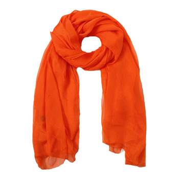 Autumn and winter solid color long thin silk scarf for women dancing