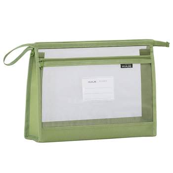 File bag transparent double-layer tutoring bag subject bag thickened