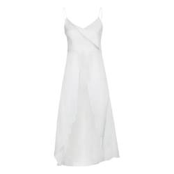 WEEKEEP niche holiday style crossover irregular streamers white suspenders sexy backless seaside top for women summer