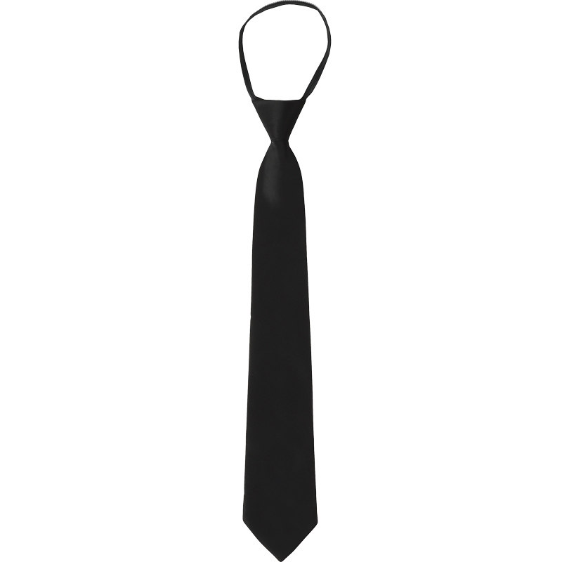 Jk black tie free of zipper fee dk tie