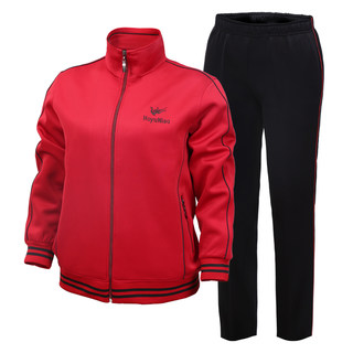 Middle-aged and elderly sportswear suits for women plus fat and larger size