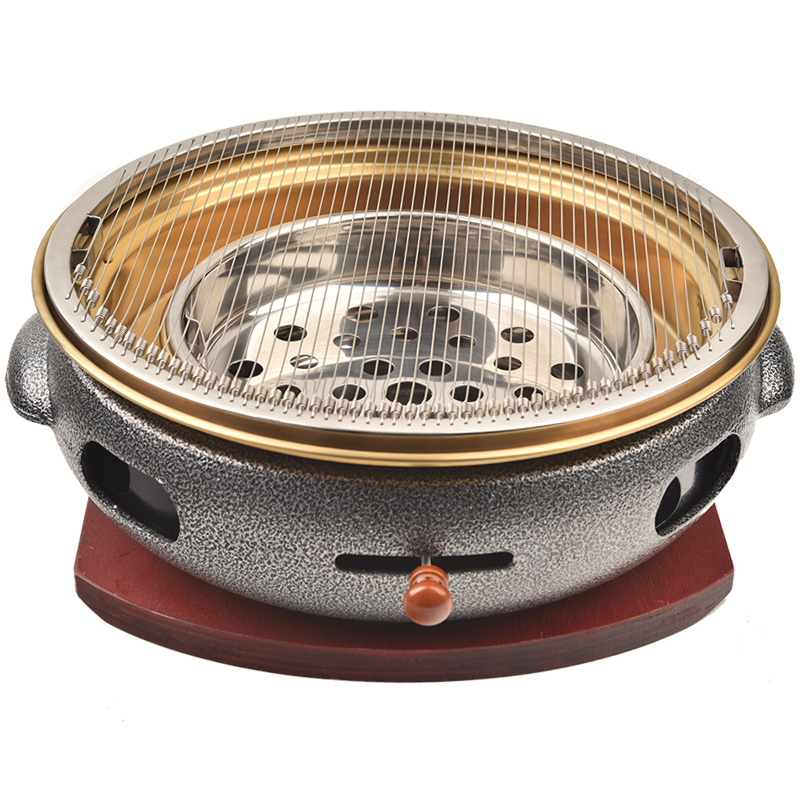 Barbecue restaurant Korean cast iron charcoal grill