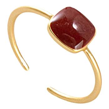 EVESENSE Monica red enamel retro high-end ring women's ins simple mother-of-Pearl ແຫວນເປີດໃຫມ່