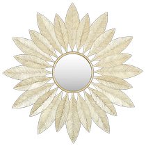 Light luxury wall decoration mirror creative art restaurant background wall pendant entrance iron wall decoration three-dimensional wall decoration