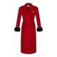Hiimdai retro red double-sided woolen coat