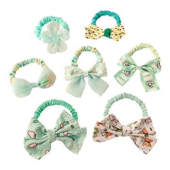 Korean fabric hairband ເດັກນ້ອຍ bow headband ເດັກຍິງ princess hairband ທີ່ຈະມັດຜົມໂດຍບໍ່ມີການເຈັບປວດຜົມ band ຢາງຂະຫນາດນ້ອຍ