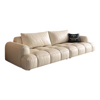 Pashaman leather sofa french cream style small apartment Pashaman leather sofa french cream style small apartment