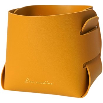 Leather mini small nordic light luxury cute storage basket