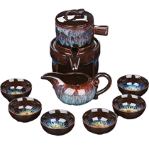 Haofeng sand gold glaze automatic tea set home lazy tea set time to run automatic teapot kung fu tea cup