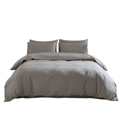 Gray 100S Jacquard Four-Piece Set Pure Cotton 2026 New High-End Satin Bed Sheet Fitted Sheet Bedding Duvet Cover