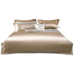 Mercury Home Textiles Mulberry Silk Four-Piece Set Light Luxury Jacquard Home Set Double Bed Household Bed Sheet Quilt Cover High-End Bedding