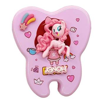 Deciduous teeth storage box anti-oxidation hair small pony