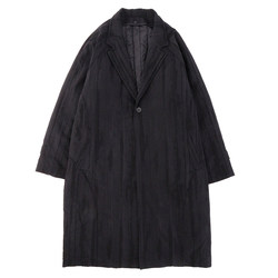 No sense no sense retro texture original design inner liner removable warm black windbreaker cotton jacket