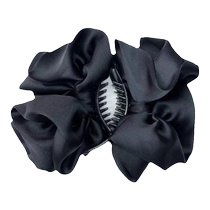 Hairpin Eight words Liu Haise slip Advanced satin pellet head grip Fatty Intestine Fold Pan Hair Clip High Pony Tail Grip Clip