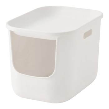 Muji polypropylene covered cat litter box pet supplies semi-enclosed anti-splash cat toilet