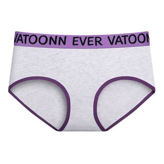 美式运动女内裤纯棉灰色三角收腹中腰字母腰带抗菌裆透气大码透气