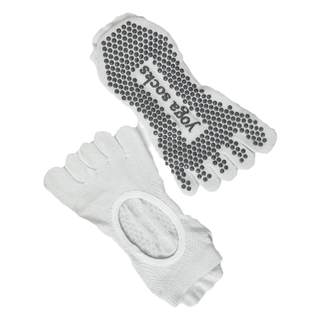 抗菌秋冬瑜伽袜秋冬防滑专业女五指普拉提袜子训练室内专用瑜珈