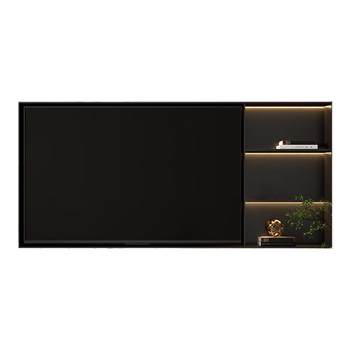 Customized tv niche 85-inch stainless steel embedded 65/75/100-inch tv background wall niche tv cabinet