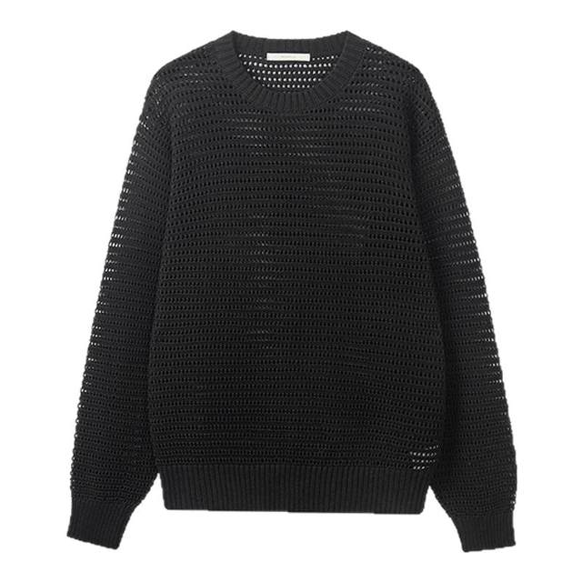 RESIMPLE simple dot sweater for women pullover loose hollow long sleeves relaxed spring top new style 0589